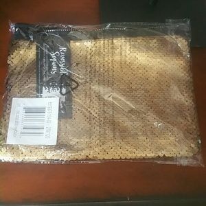 NWT Sequin pouch